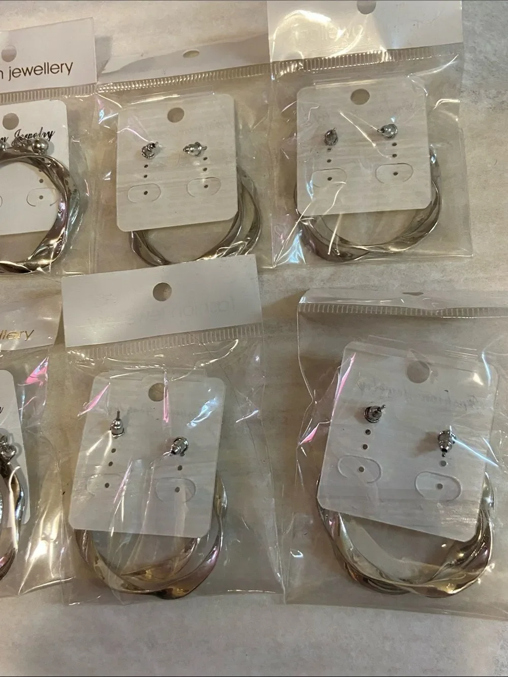 Fashion Jewellery Style 70s Retro Tone Silver Accessories Earrings